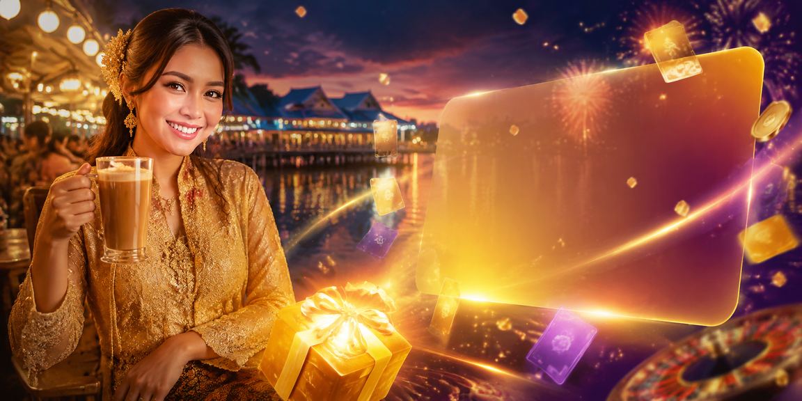 Pengguna wanita Malaysia menggunakan aplikasi kasino gt500 dengan pakaian kebaya tradisional untuk roulette